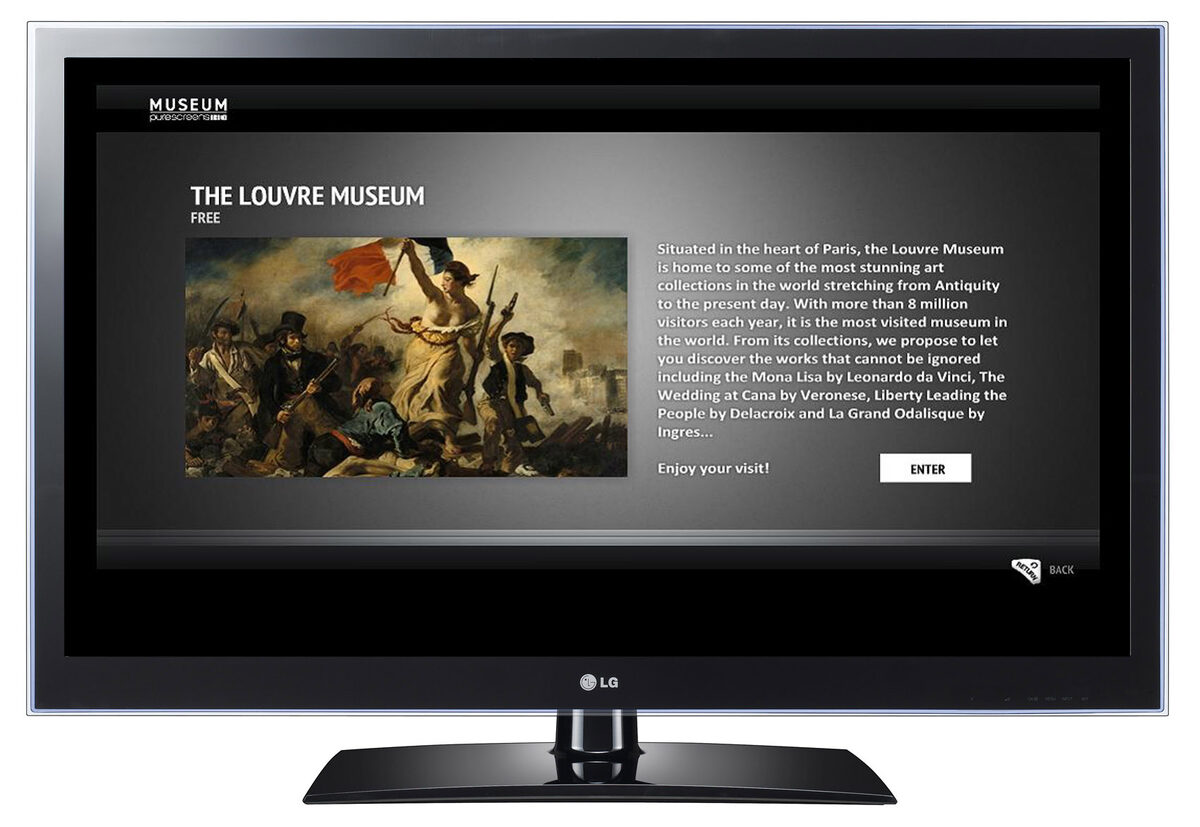 Smart TV waarop een IPTV-abonnement vergeleken wordt — verschillende pakketten naast elkaar